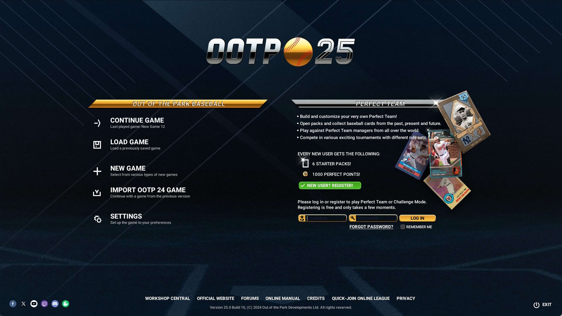 Screenshot for Out of the Park Baseball 25