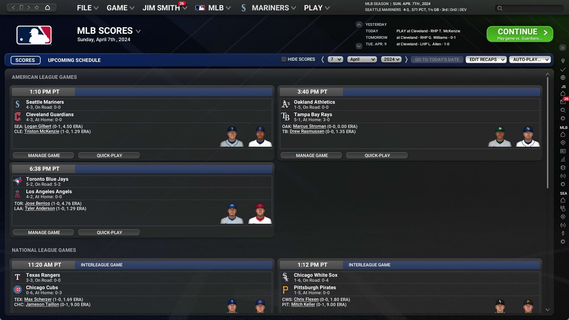 Screenshot for Out of the Park Baseball 25