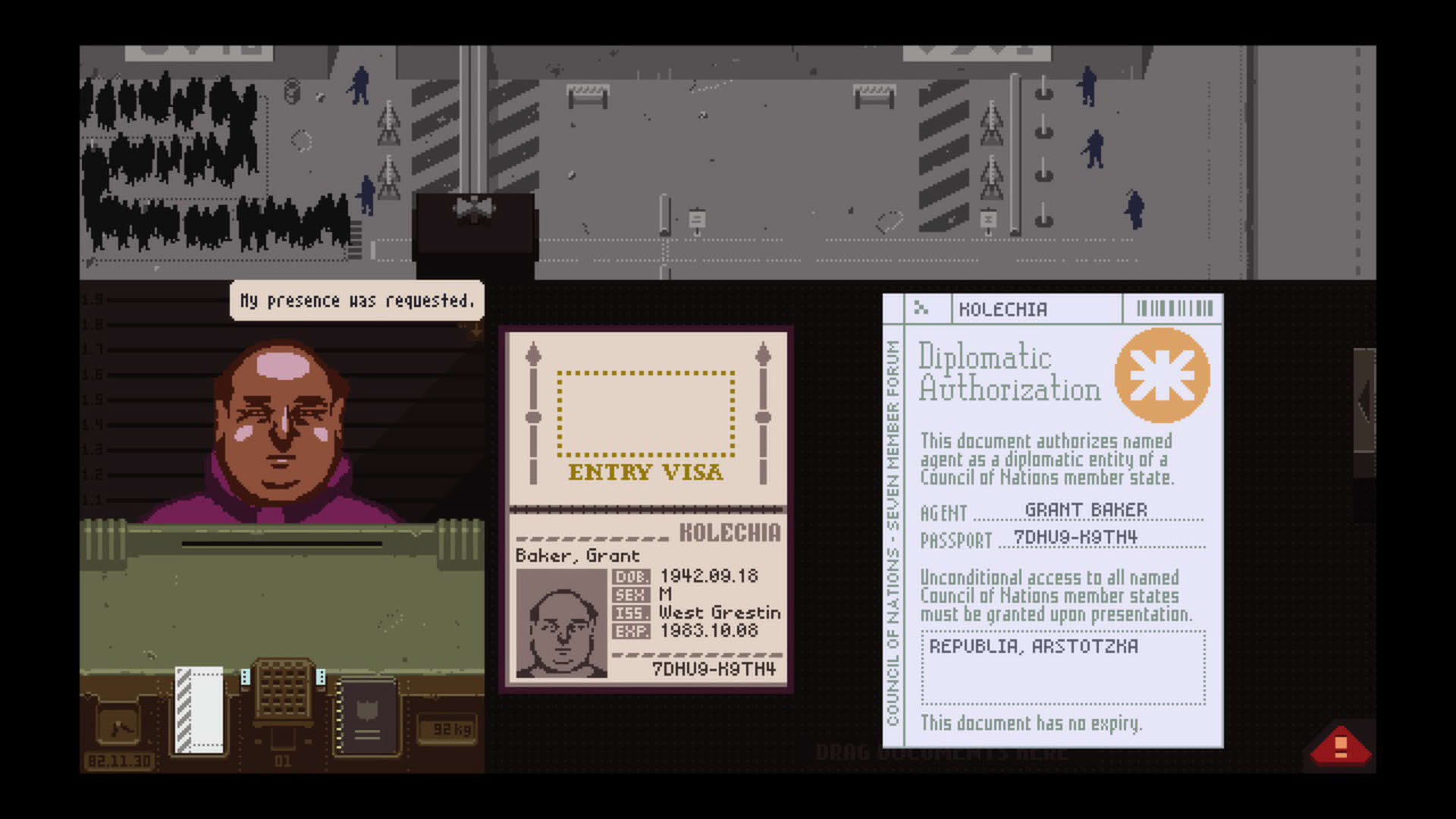 Screenshot for Papers, Please