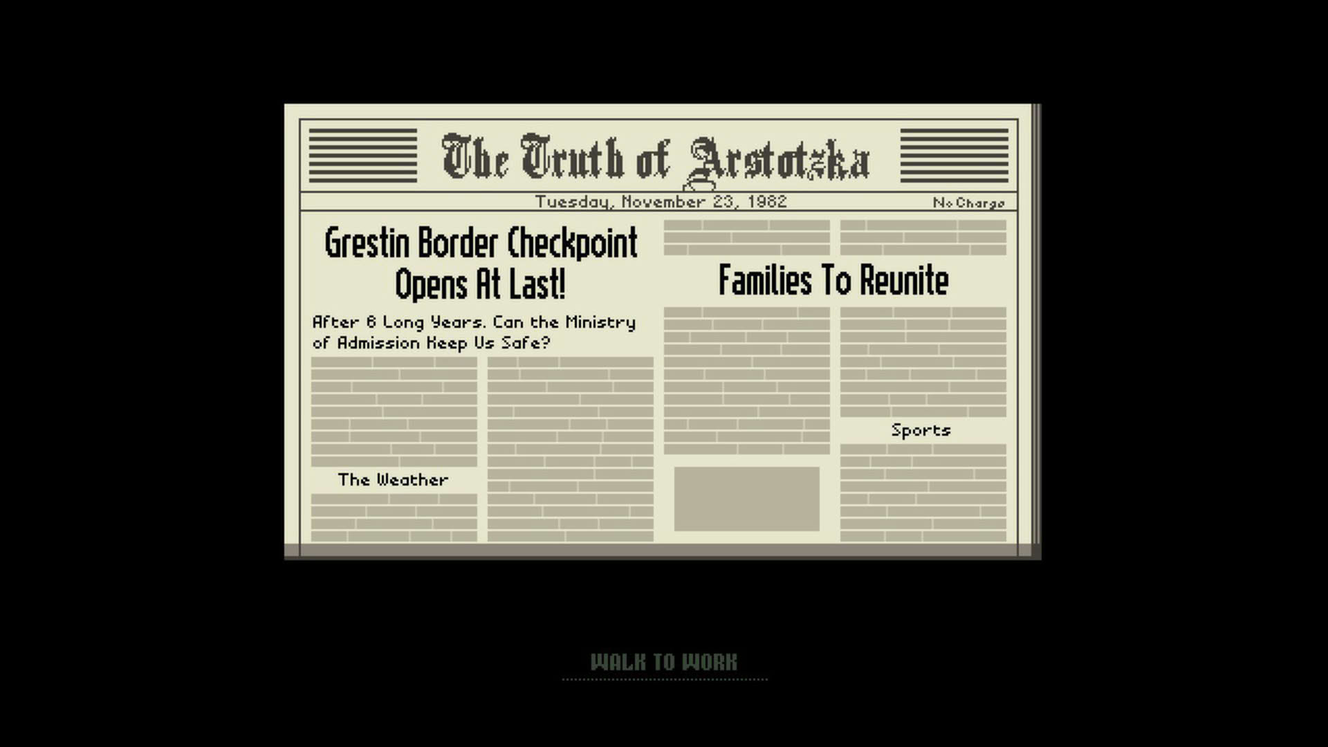Screenshot for Papers, Please