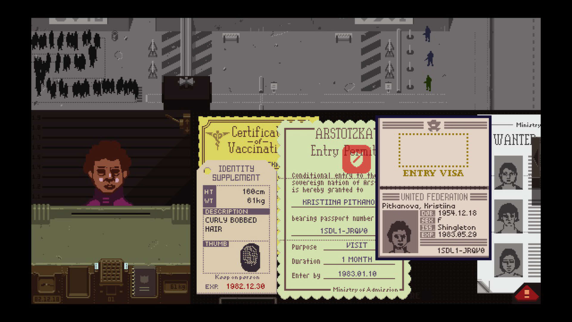 Screenshot for Papers, Please