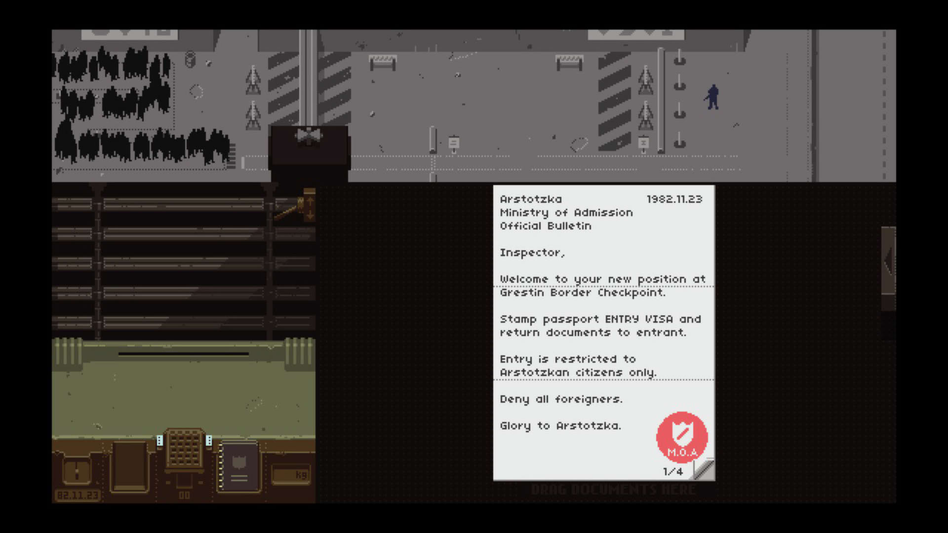 Screenshot for Papers, Please