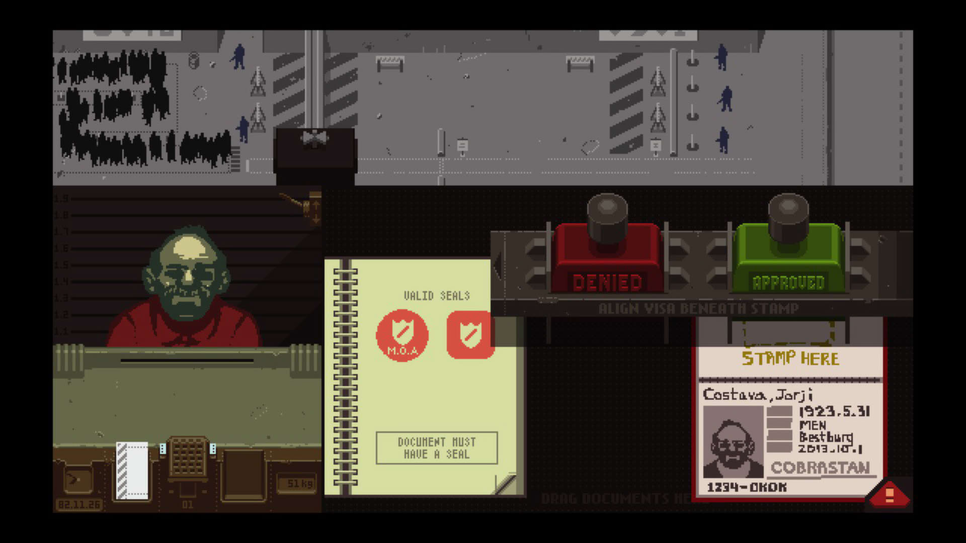 Screenshot for Papers, Please
