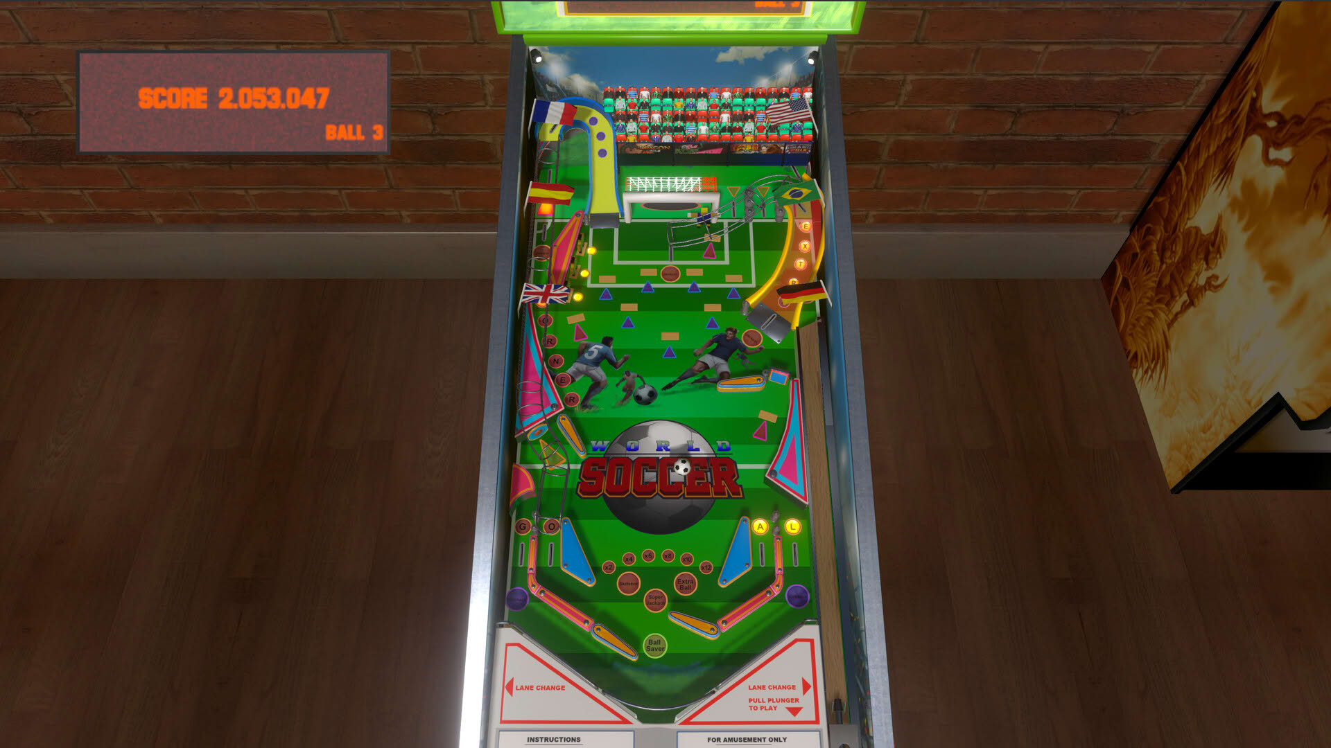 Screenshot for World Soccer Pinball