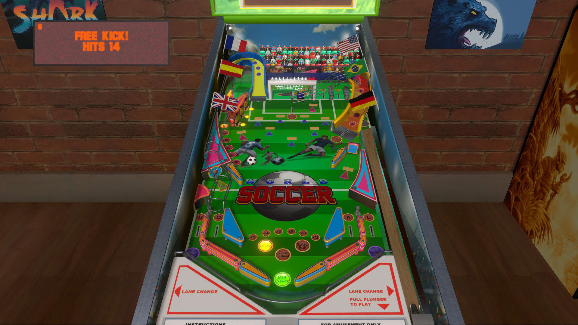 Screenshot for World Soccer Pinball
