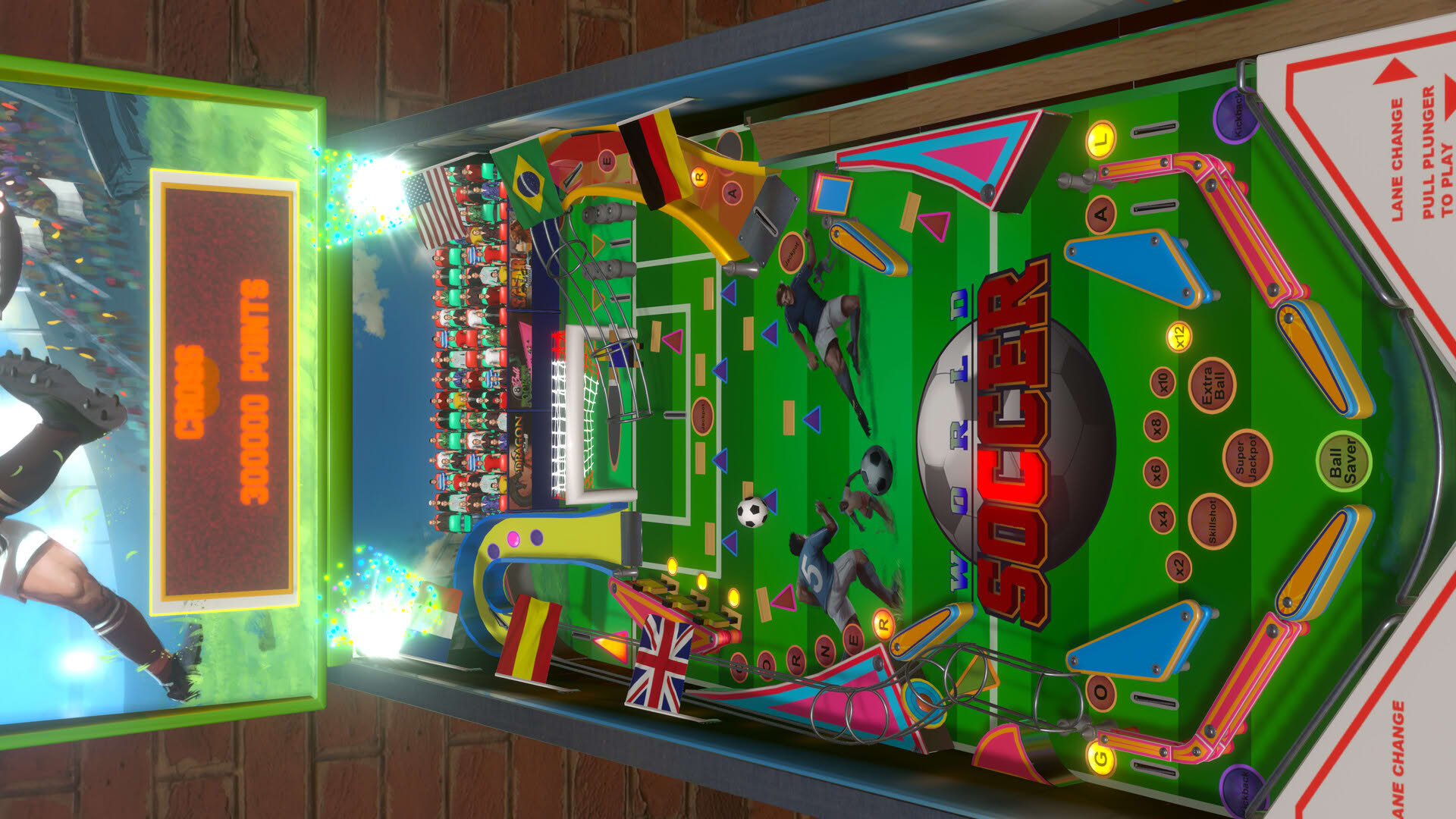 Screenshot for World Soccer Pinball