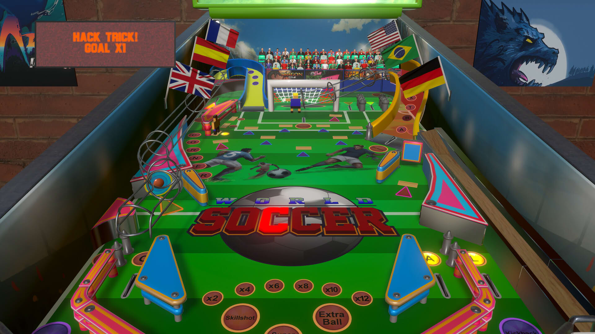 Screenshot for World Soccer Pinball