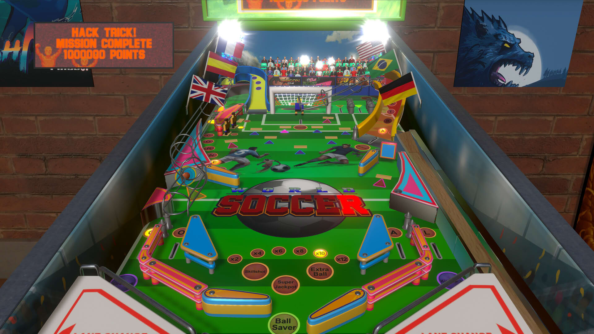 Screenshot for World Soccer Pinball