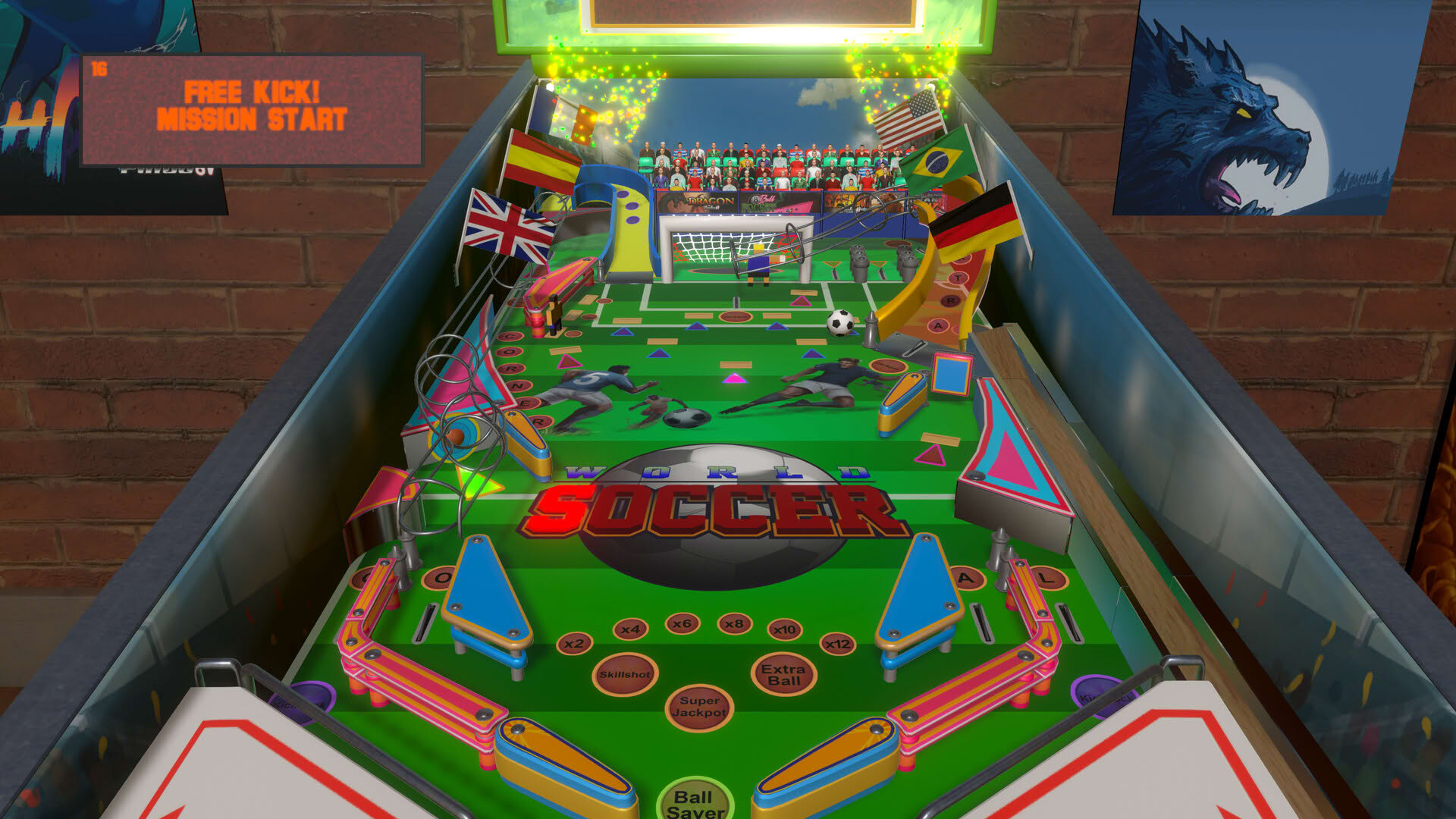 Screenshot for World Soccer Pinball