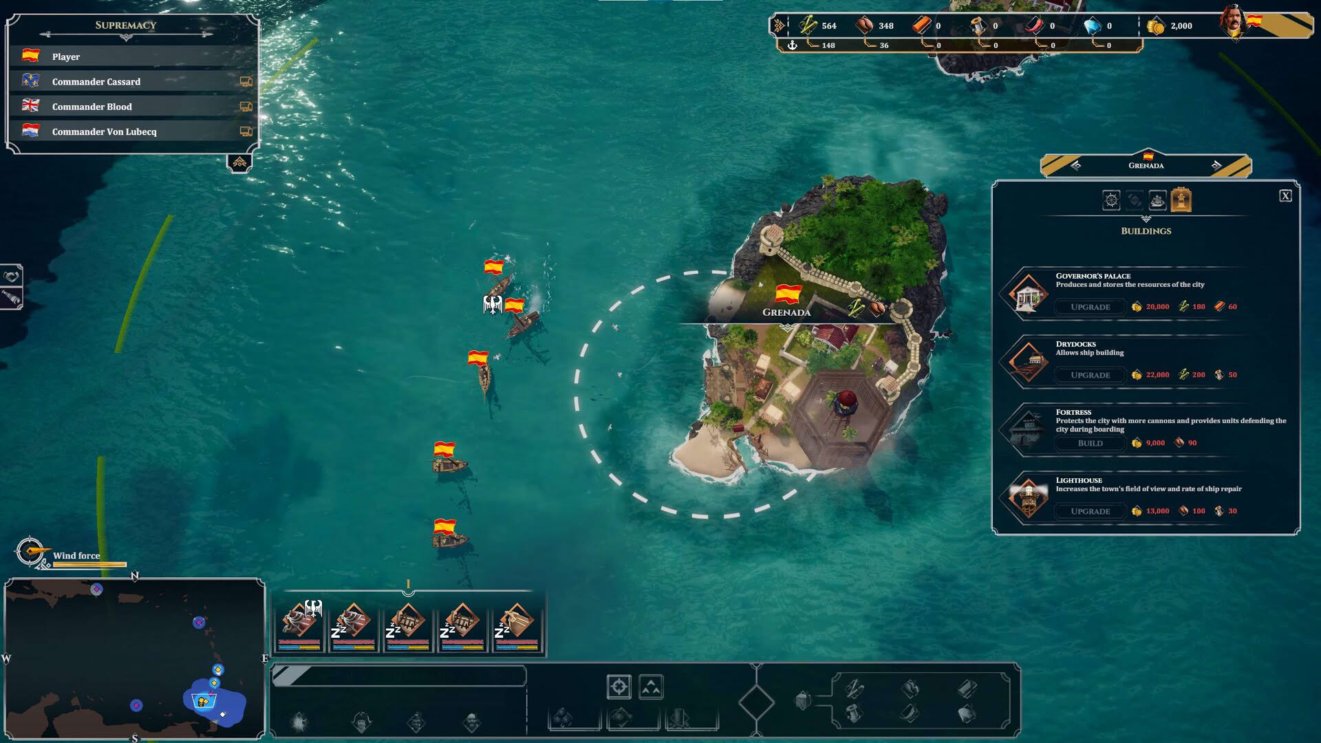 Screenshot for Corsairs: Battle of the Caribbean