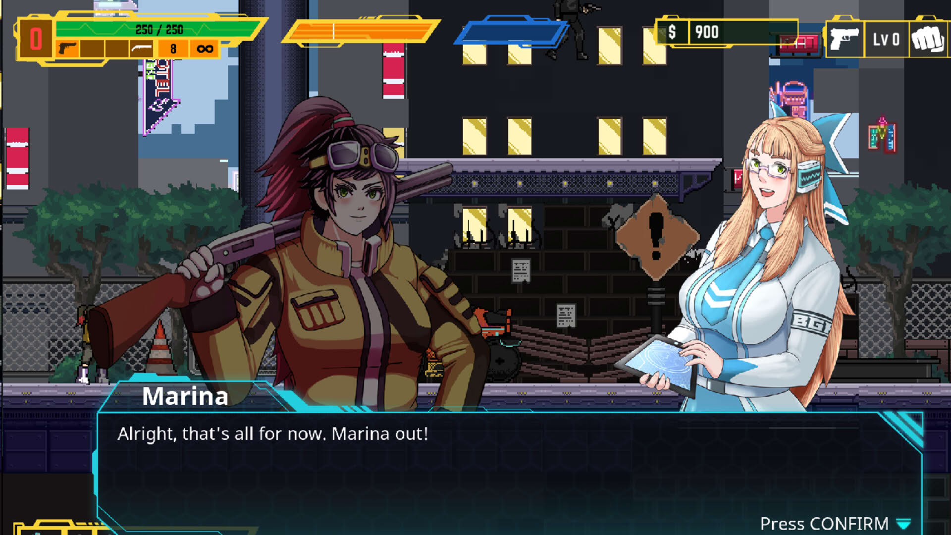 Screenshot for Bail Force: Cyberpunk Bounty Hunters