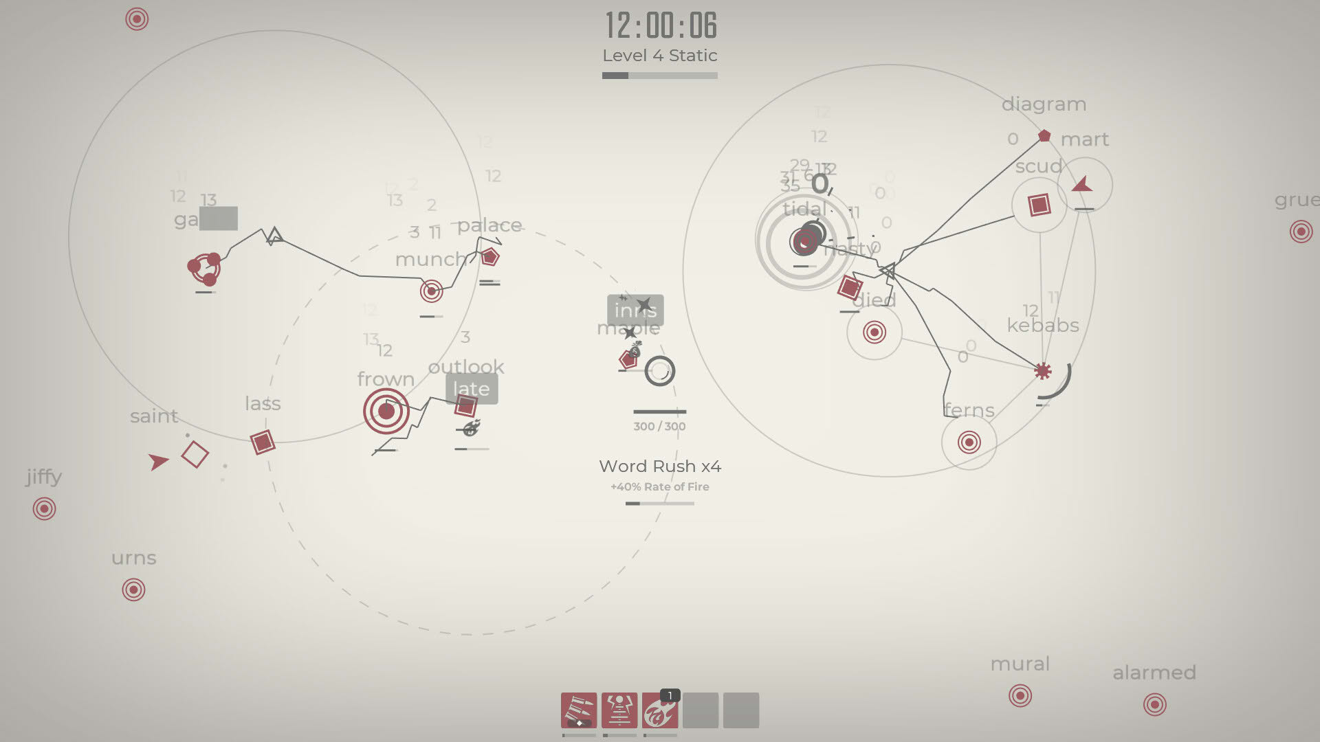 Screenshot for Glyphica: Typing Survival