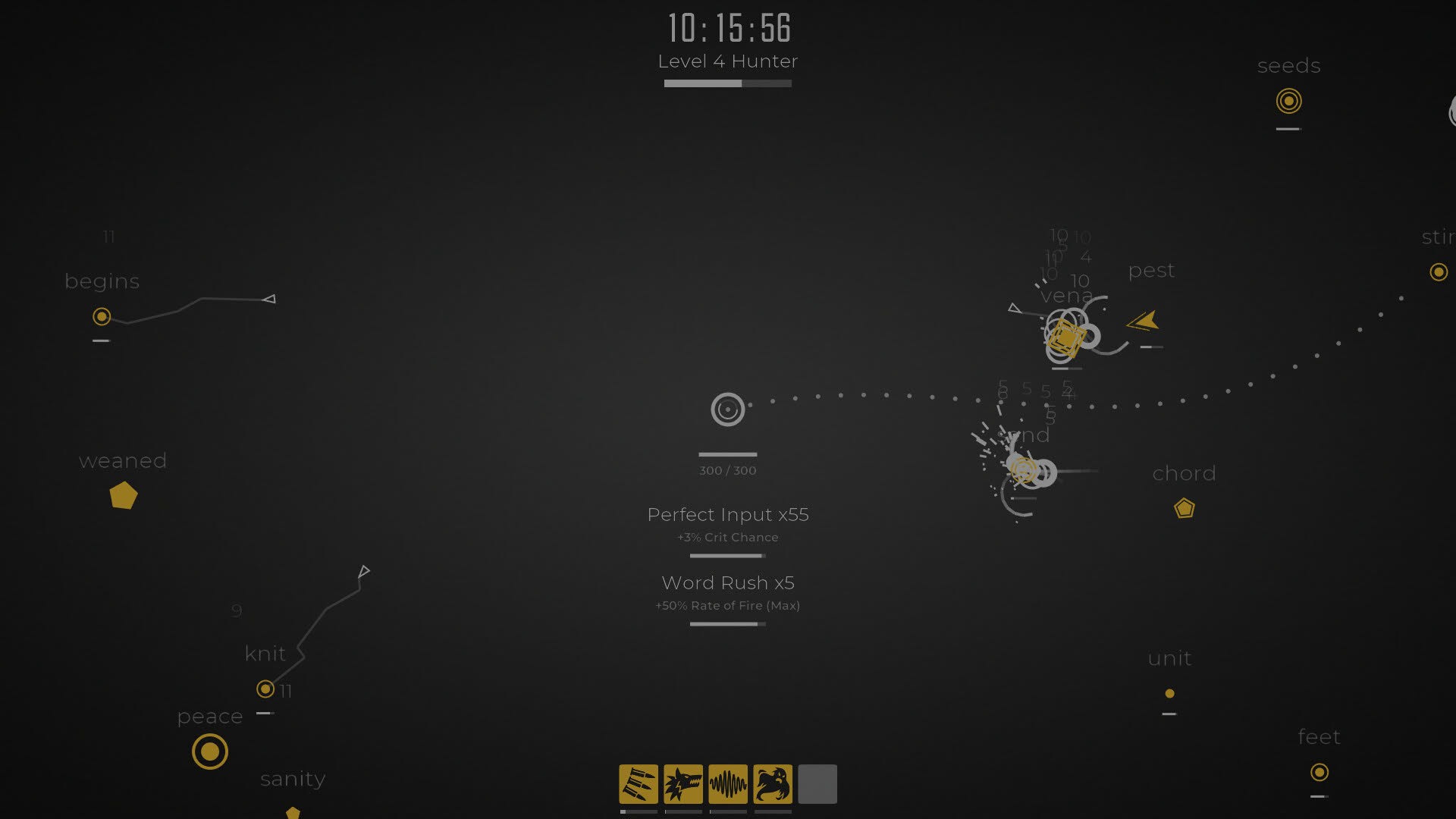 Screenshot for Glyphica: Typing Survival