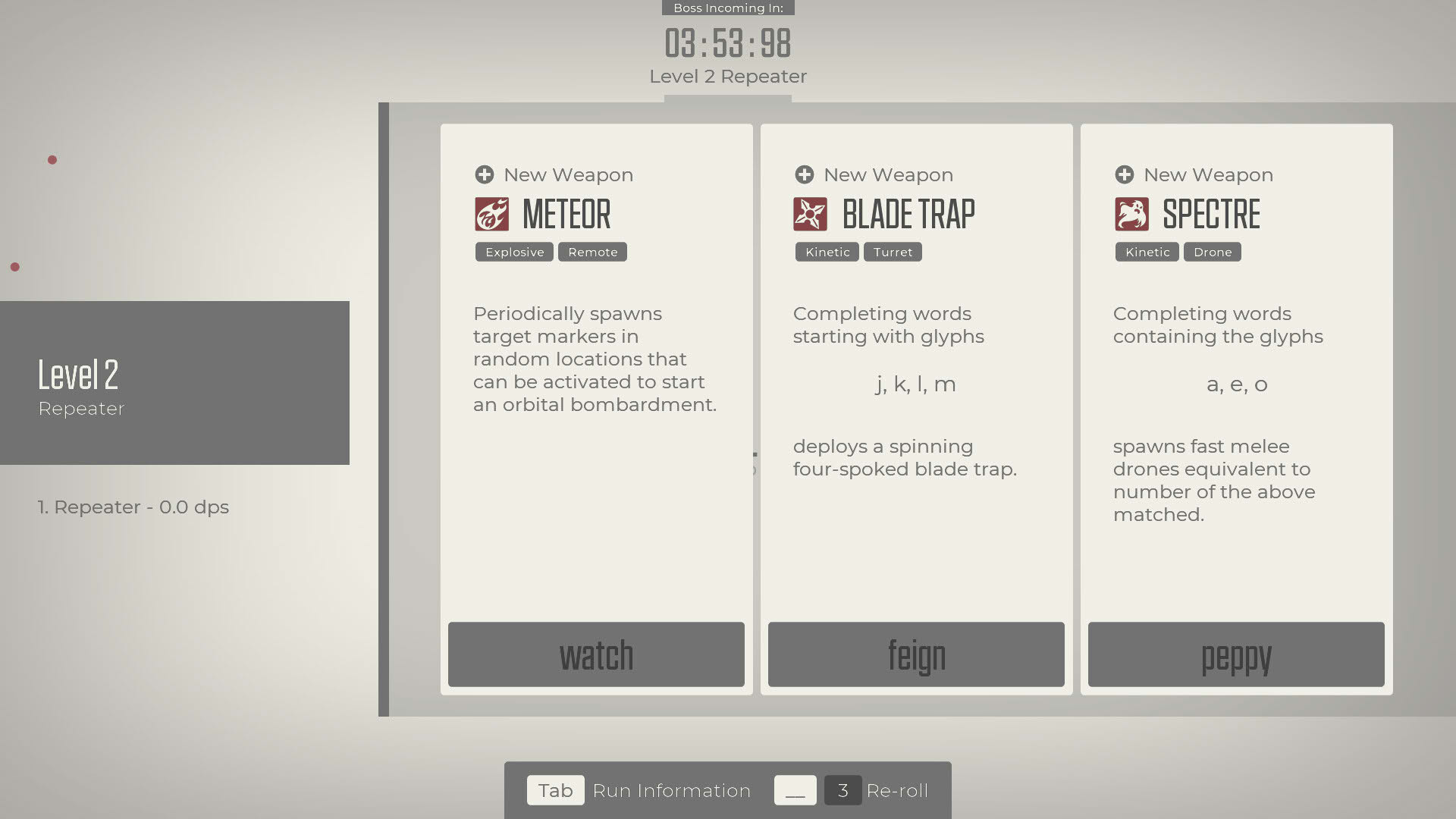 Screenshot for Glyphica: Typing Survival