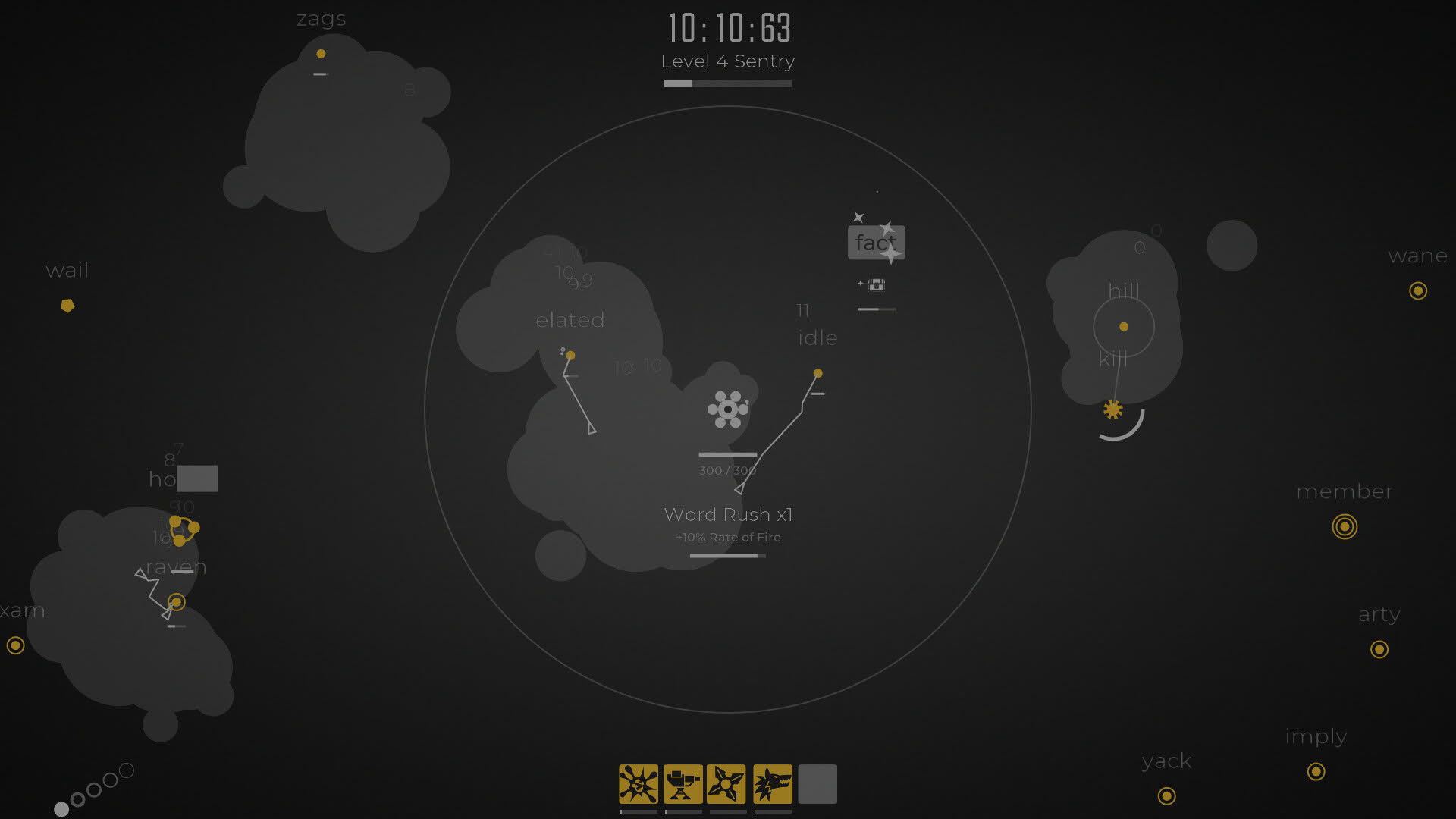 Screenshot for Glyphica: Typing Survival