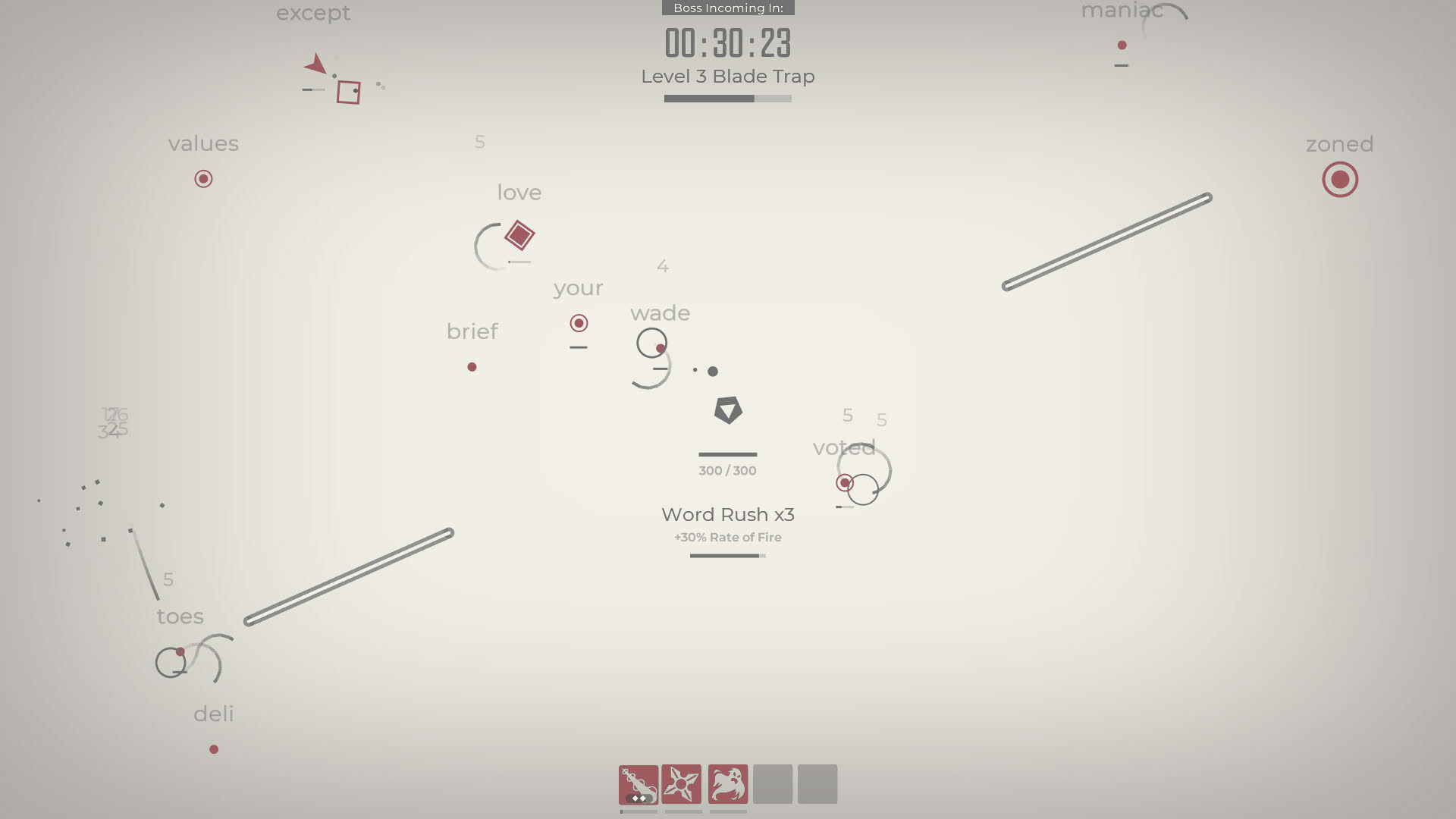 Screenshot for Glyphica: Typing Survival