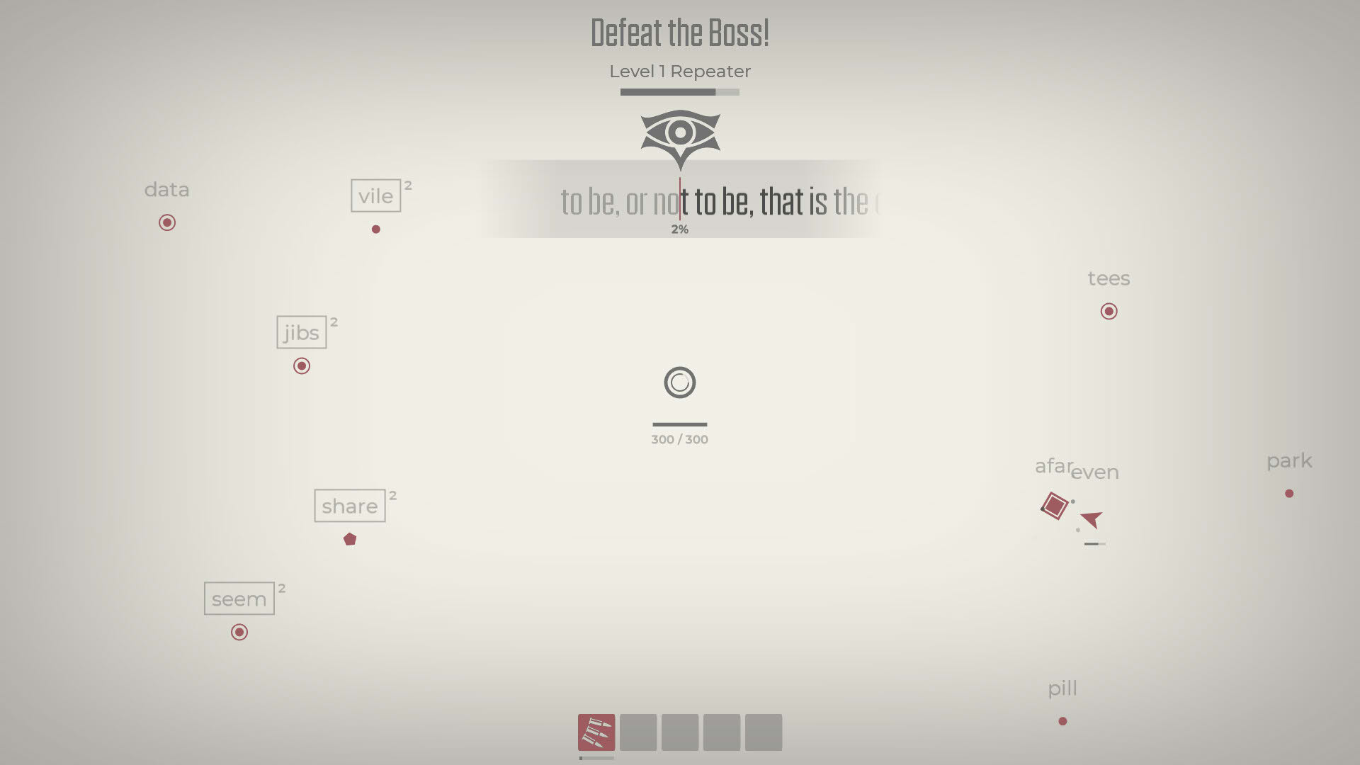 Screenshot for Glyphica: Typing Survival