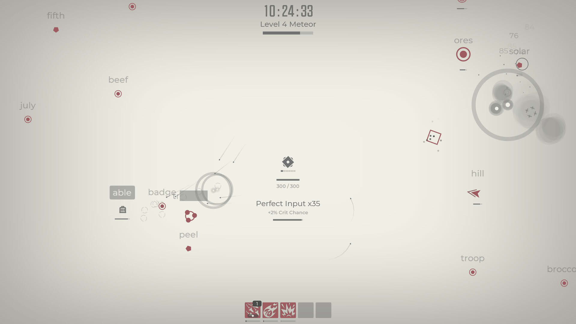 Screenshot for Glyphica: Typing Survival