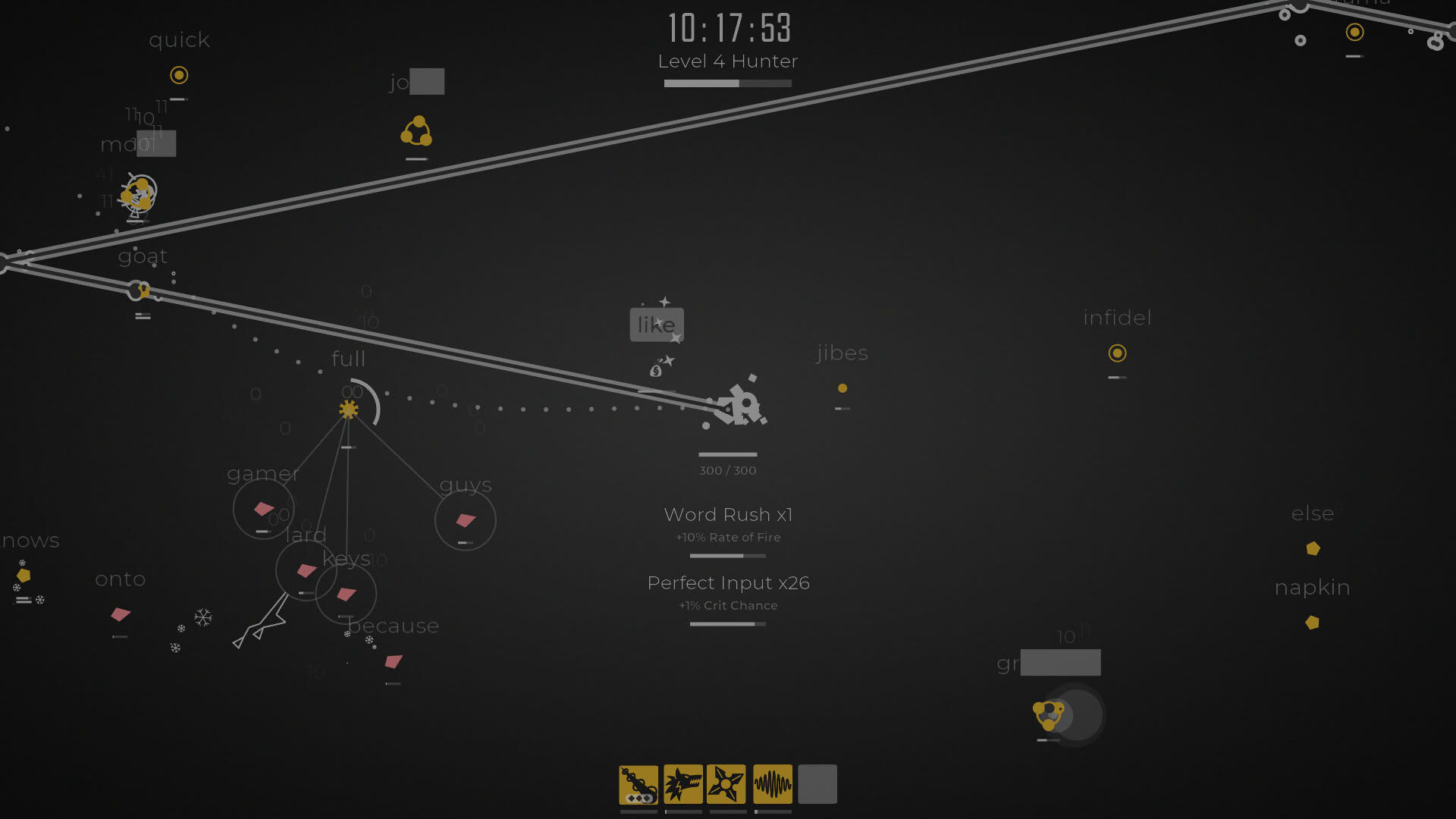 Screenshot for Glyphica: Typing Survival