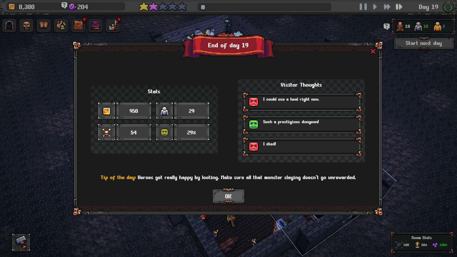 Screenshot for Dungeon Tycoon