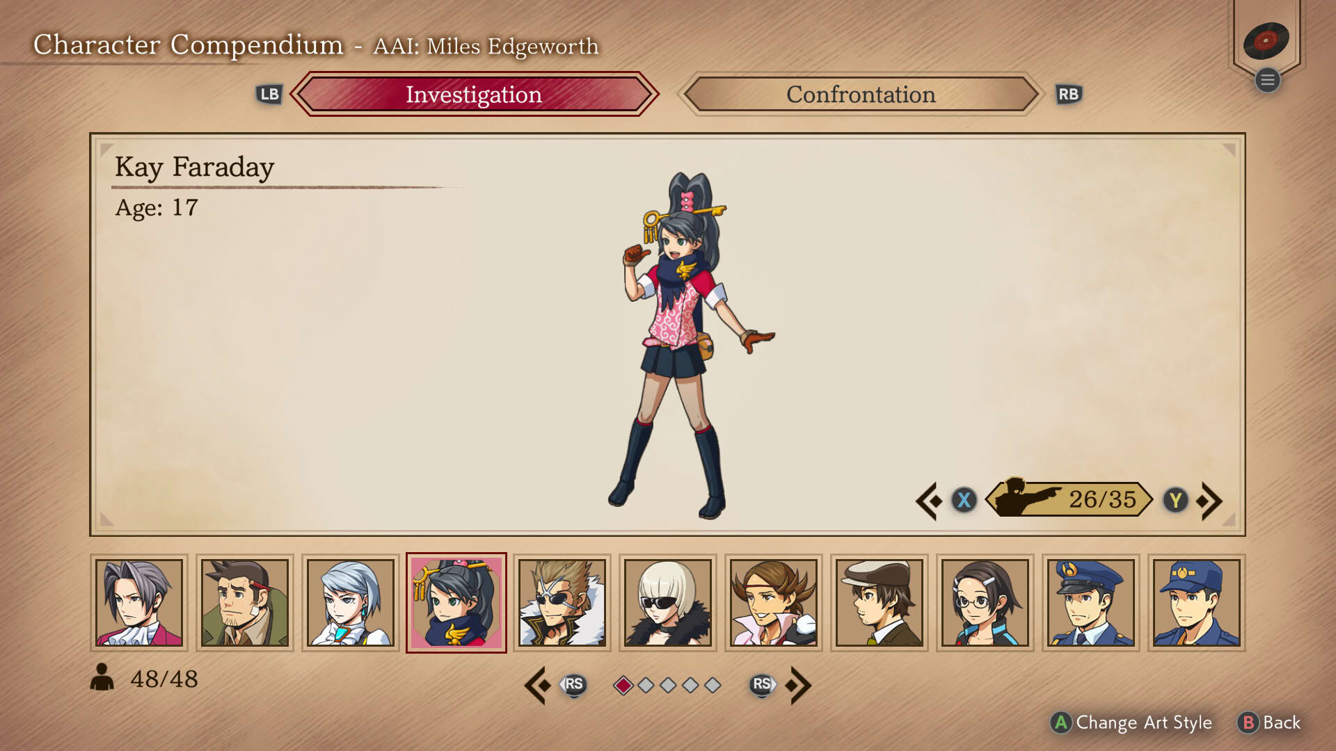 Screenshot for Ace Attorney Investigations: Miles Edgeworth