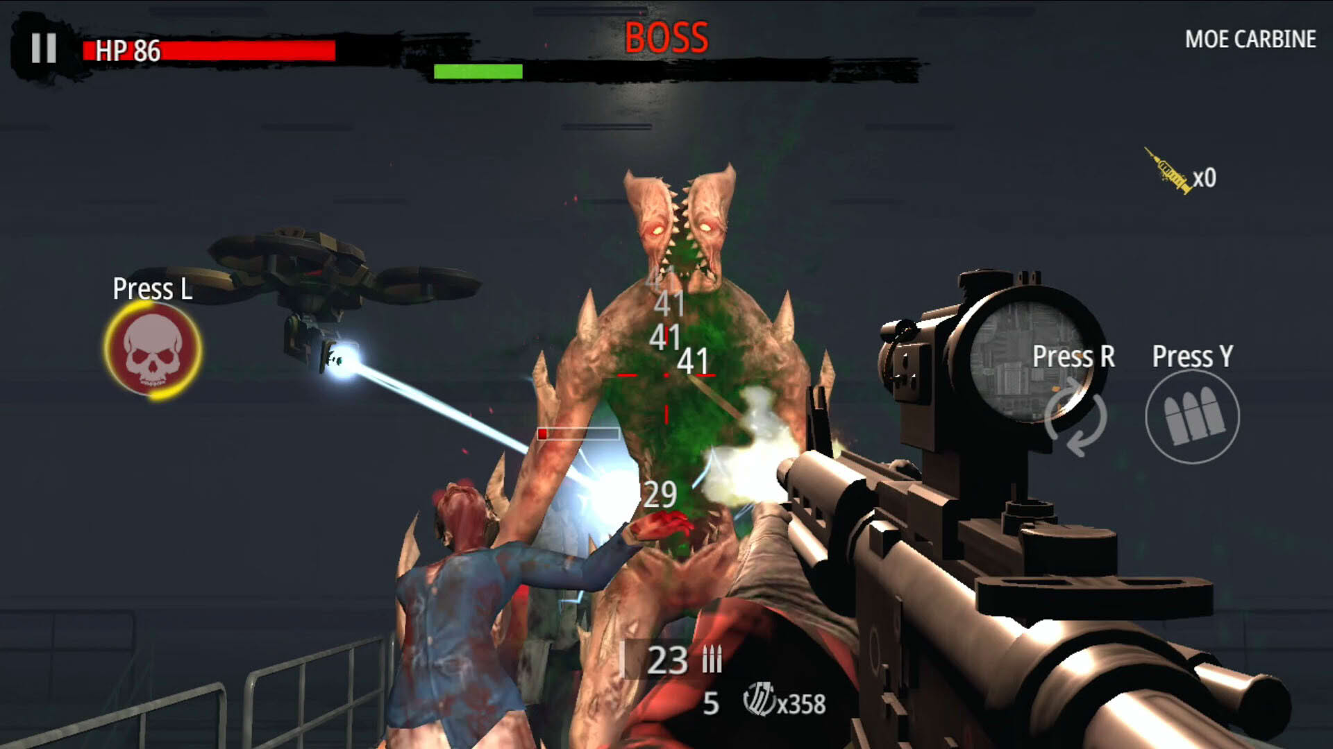 Screenshot for Zombie Hunter: D-Day