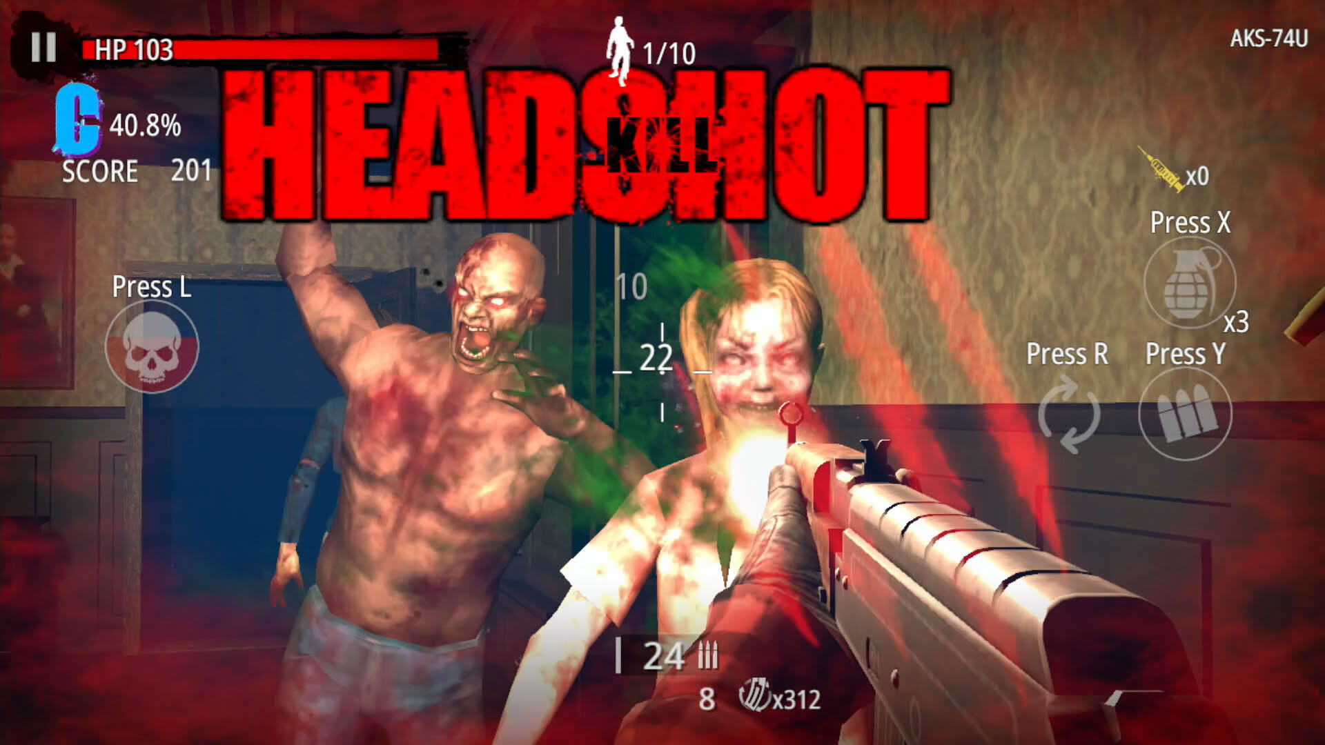Screenshot for Zombie Hunter: D-Day