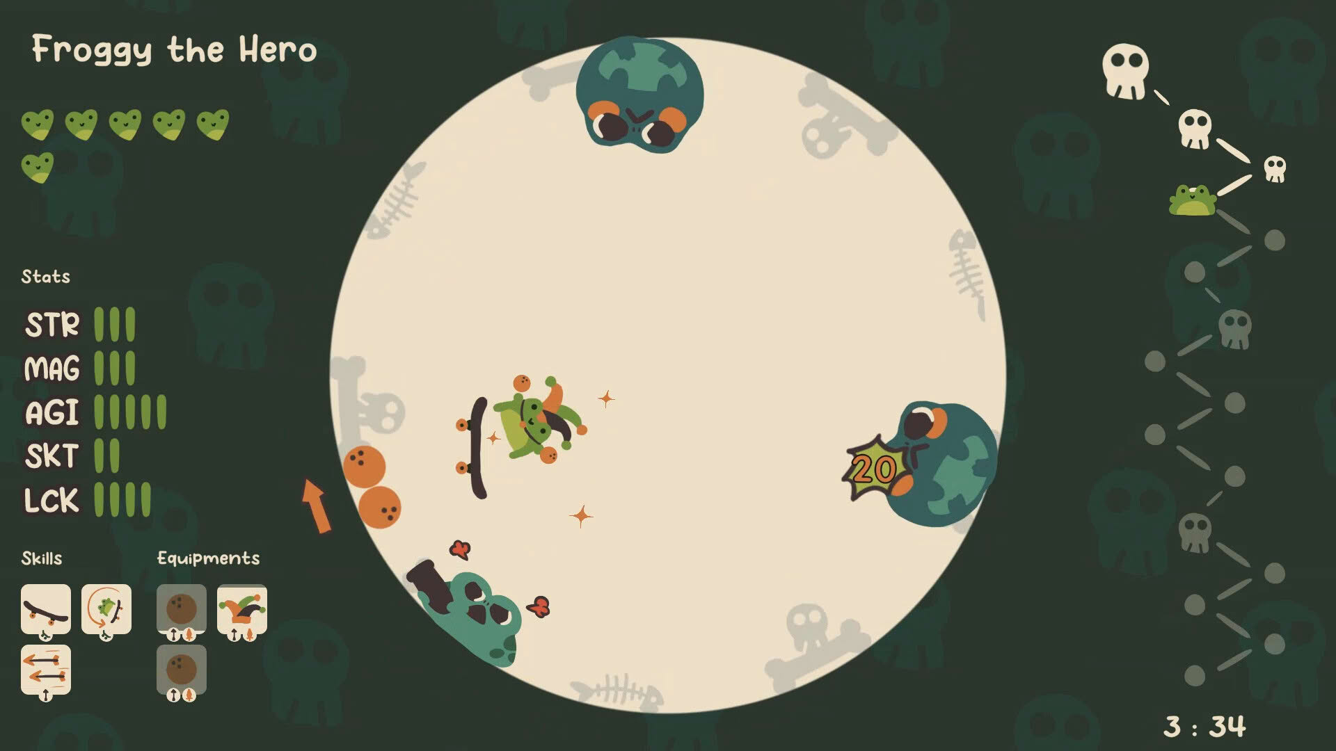 Screenshot for Froggy's Battle