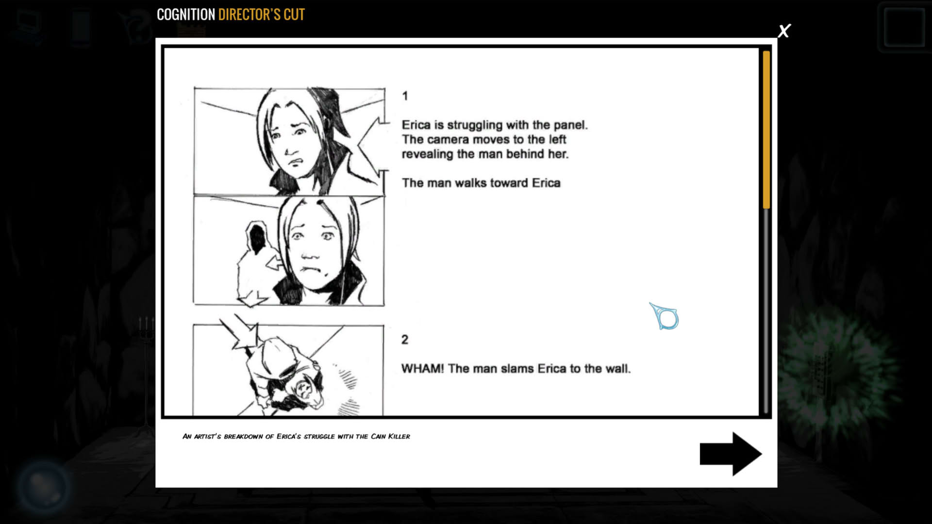 Screenshot for Cognition: An Erica Reed Thriller