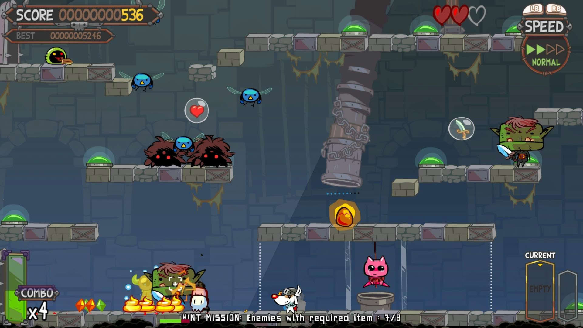 Screenshot for Poöf vs. The Cursed Kitty