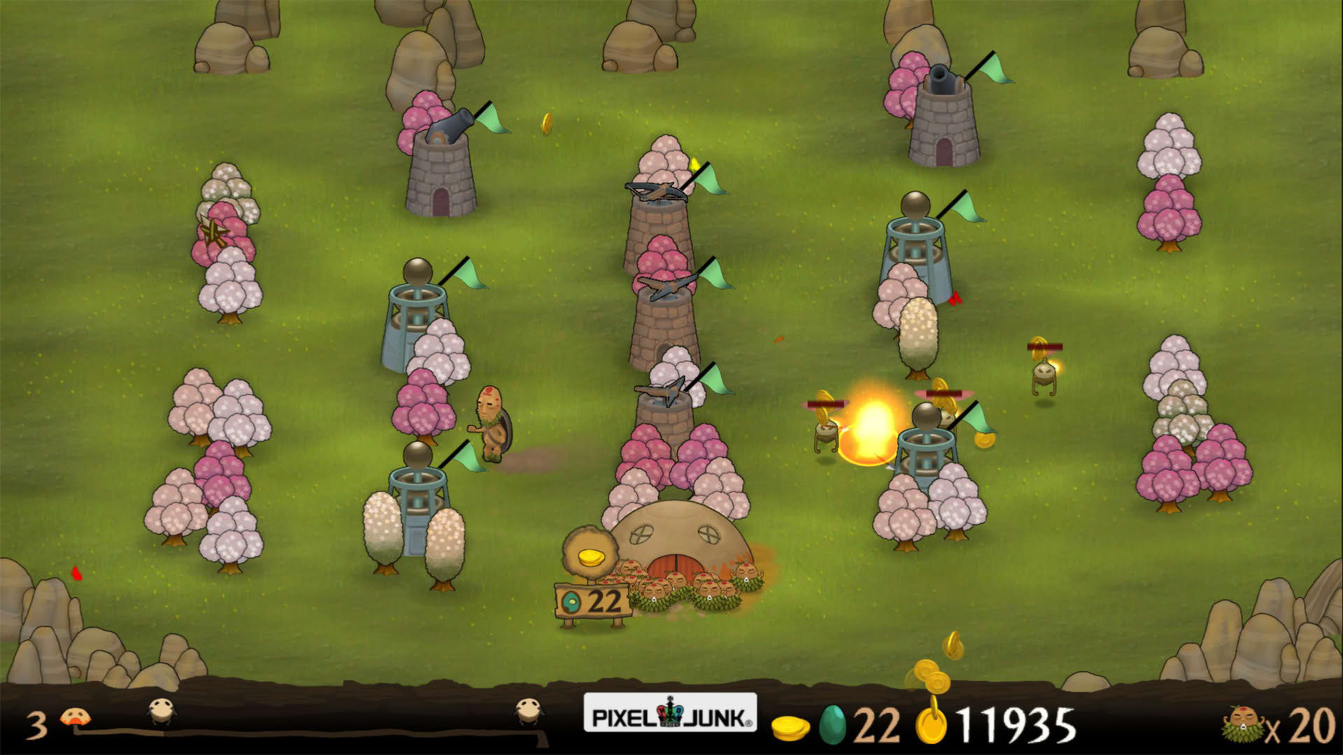 Screenshot for PixelJunk Monsters