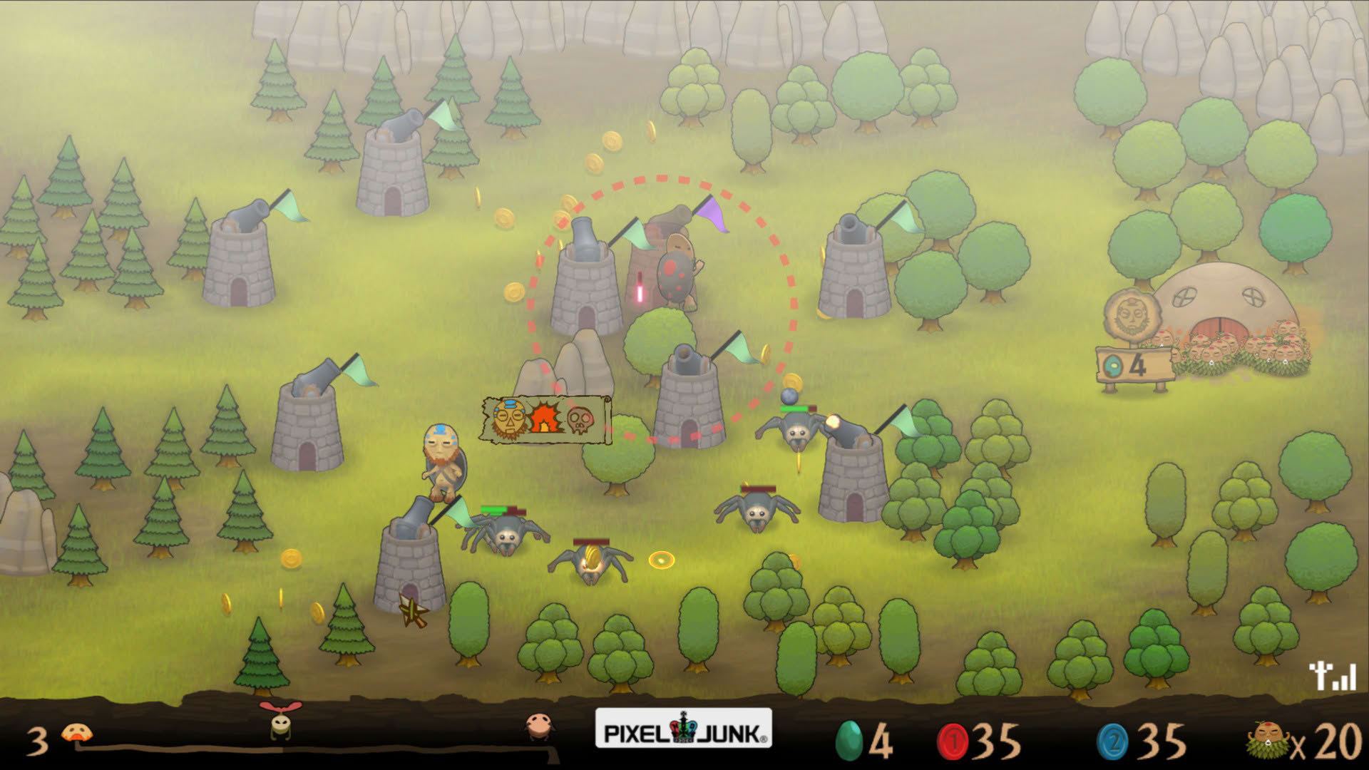 Screenshot for PixelJunk Monsters