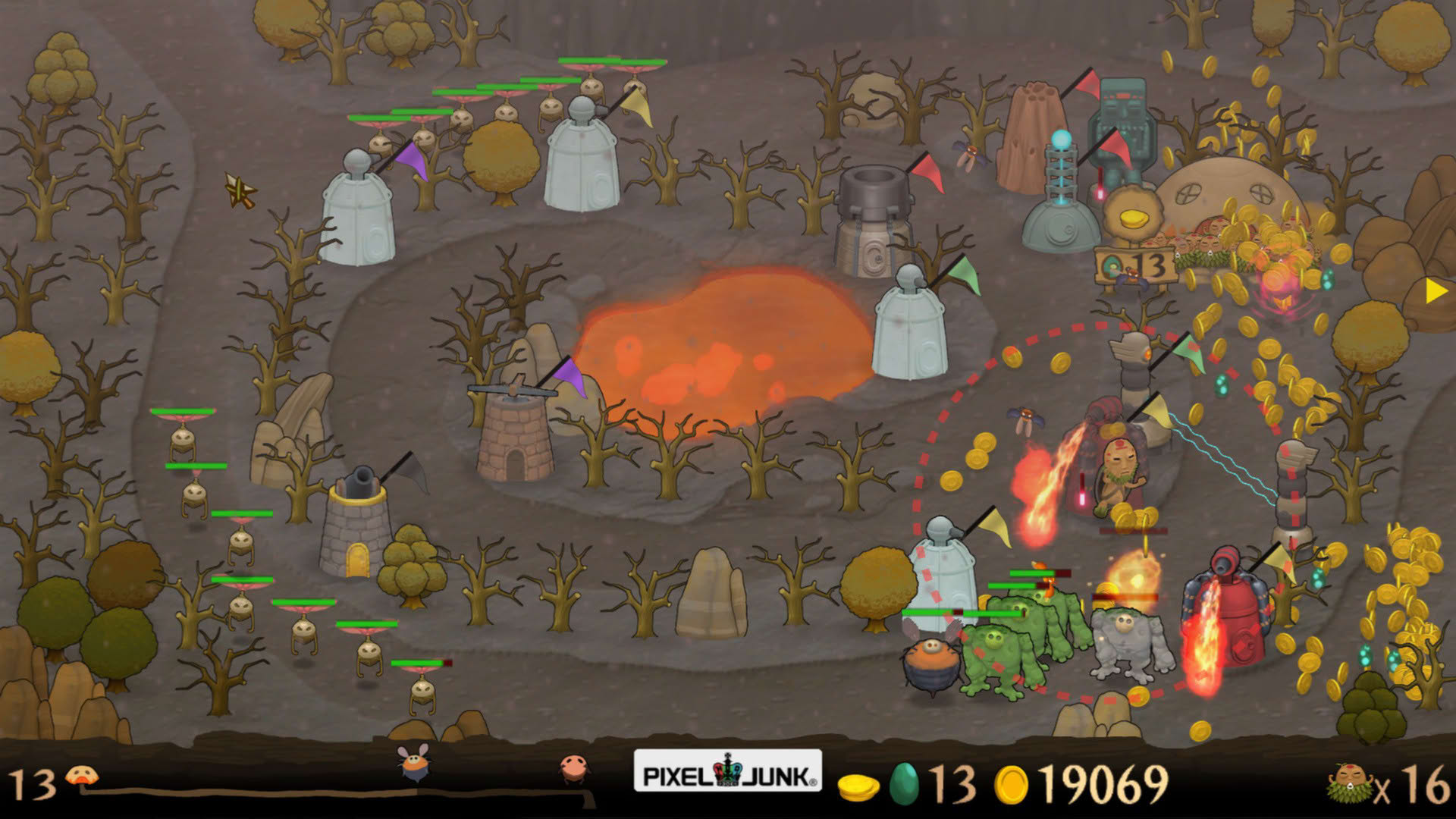 Screenshot for PixelJunk Monsters
