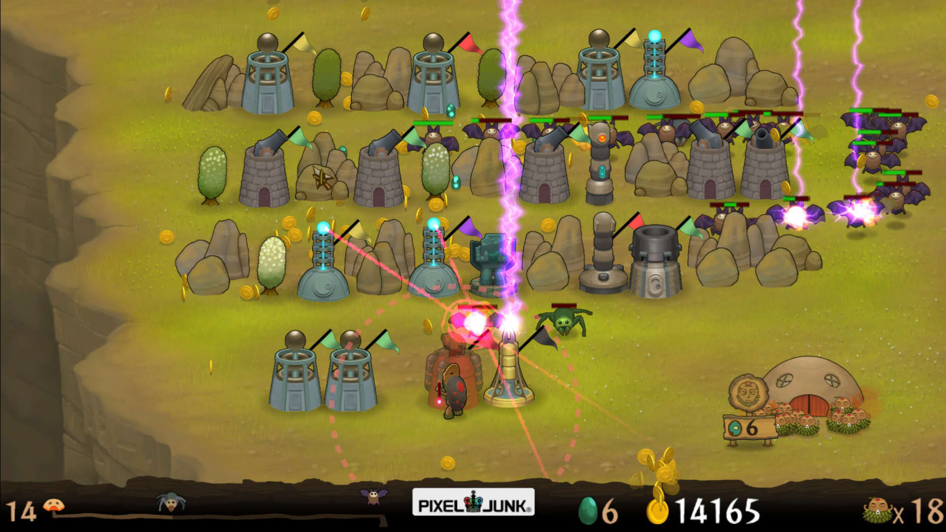 Screenshot for PixelJunk Monsters