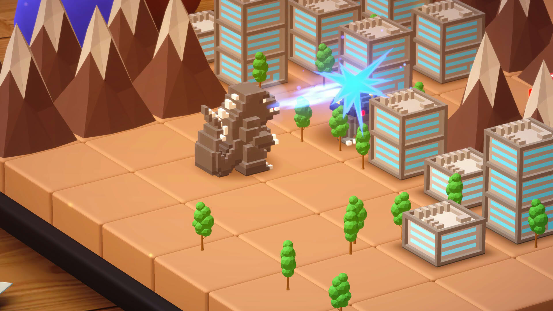 Screenshot for Godzilla Voxel Wars