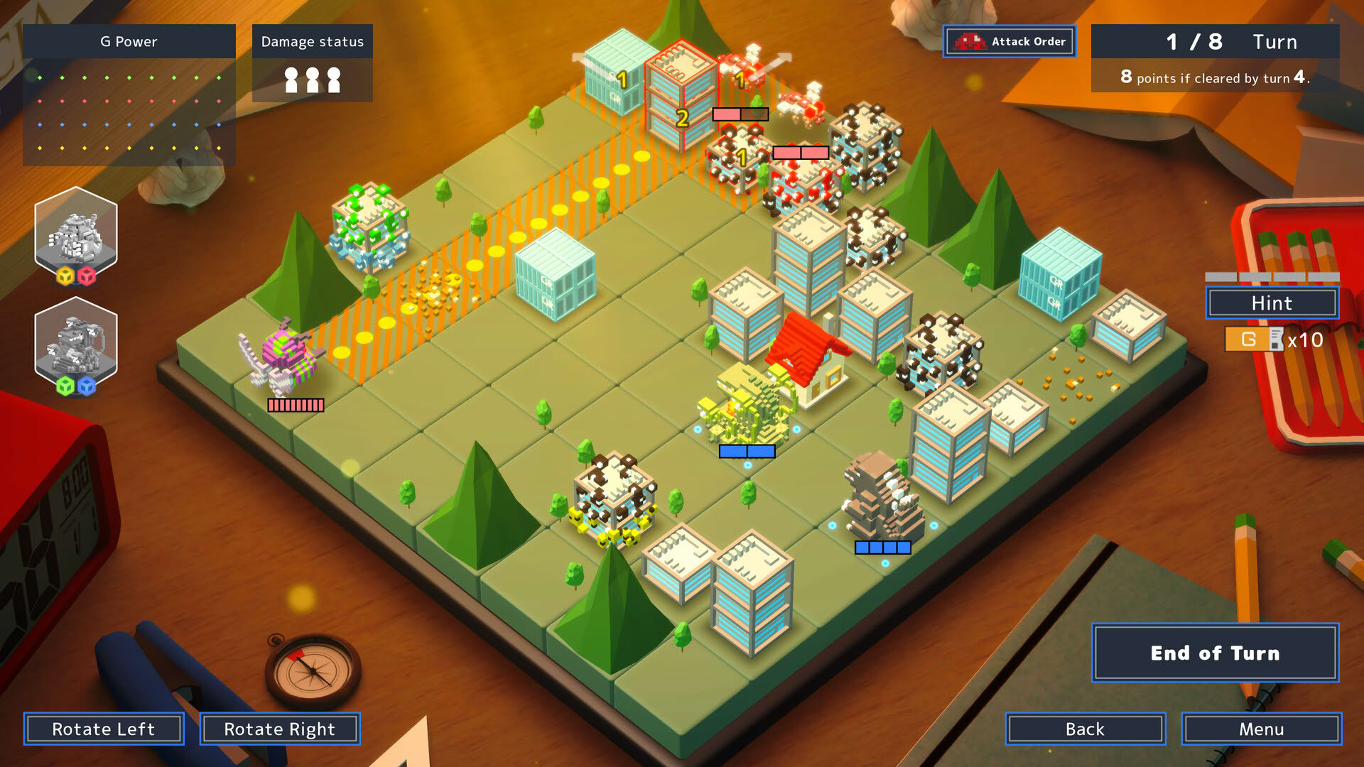 Screenshot for Godzilla Voxel Wars