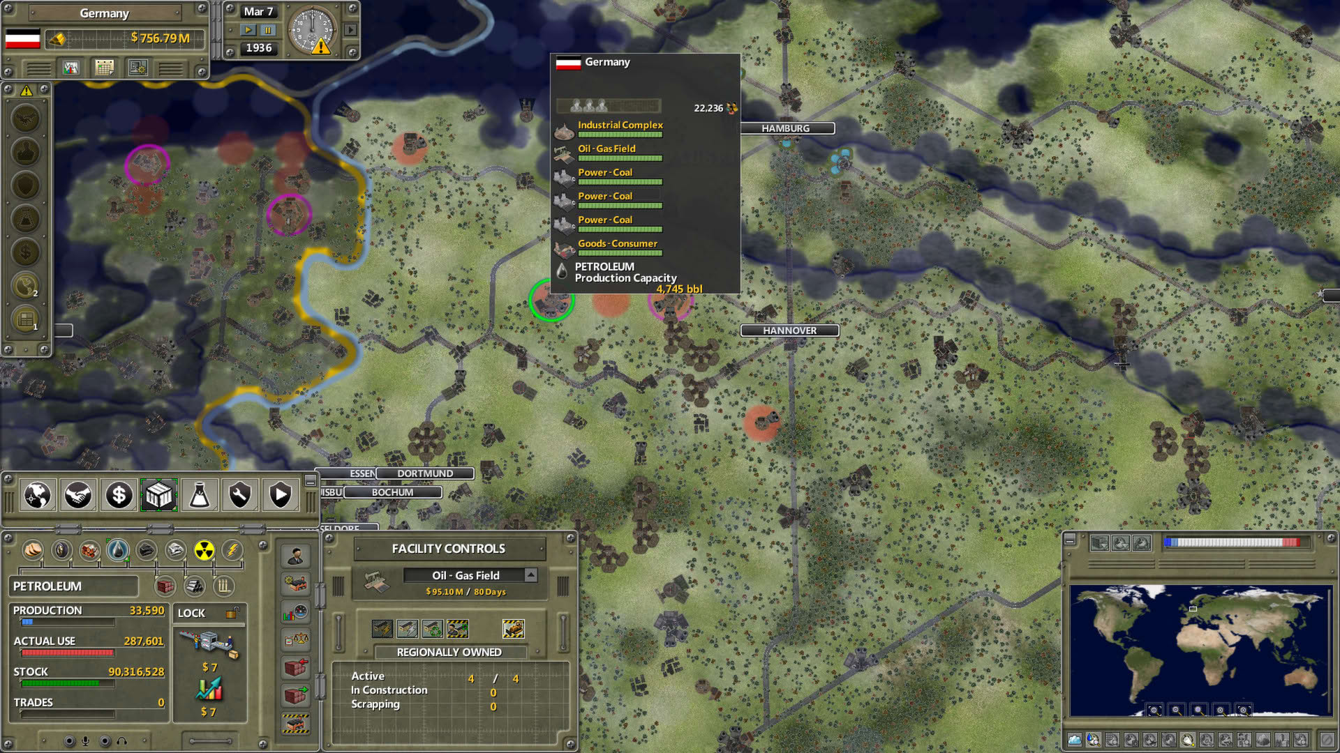 Screenshot for Supreme Ruler 1936