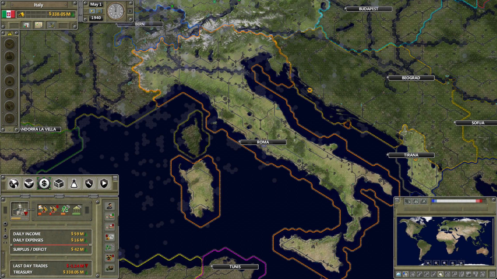 Screenshot for Supreme Ruler 1936