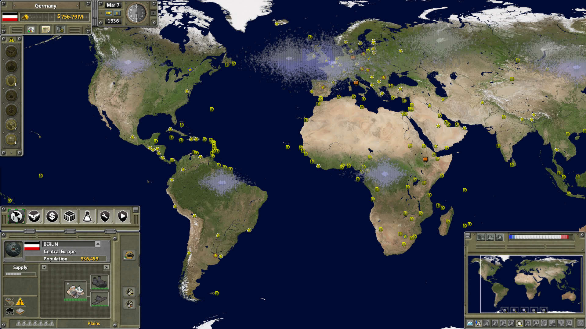 Screenshot for Supreme Ruler 1936