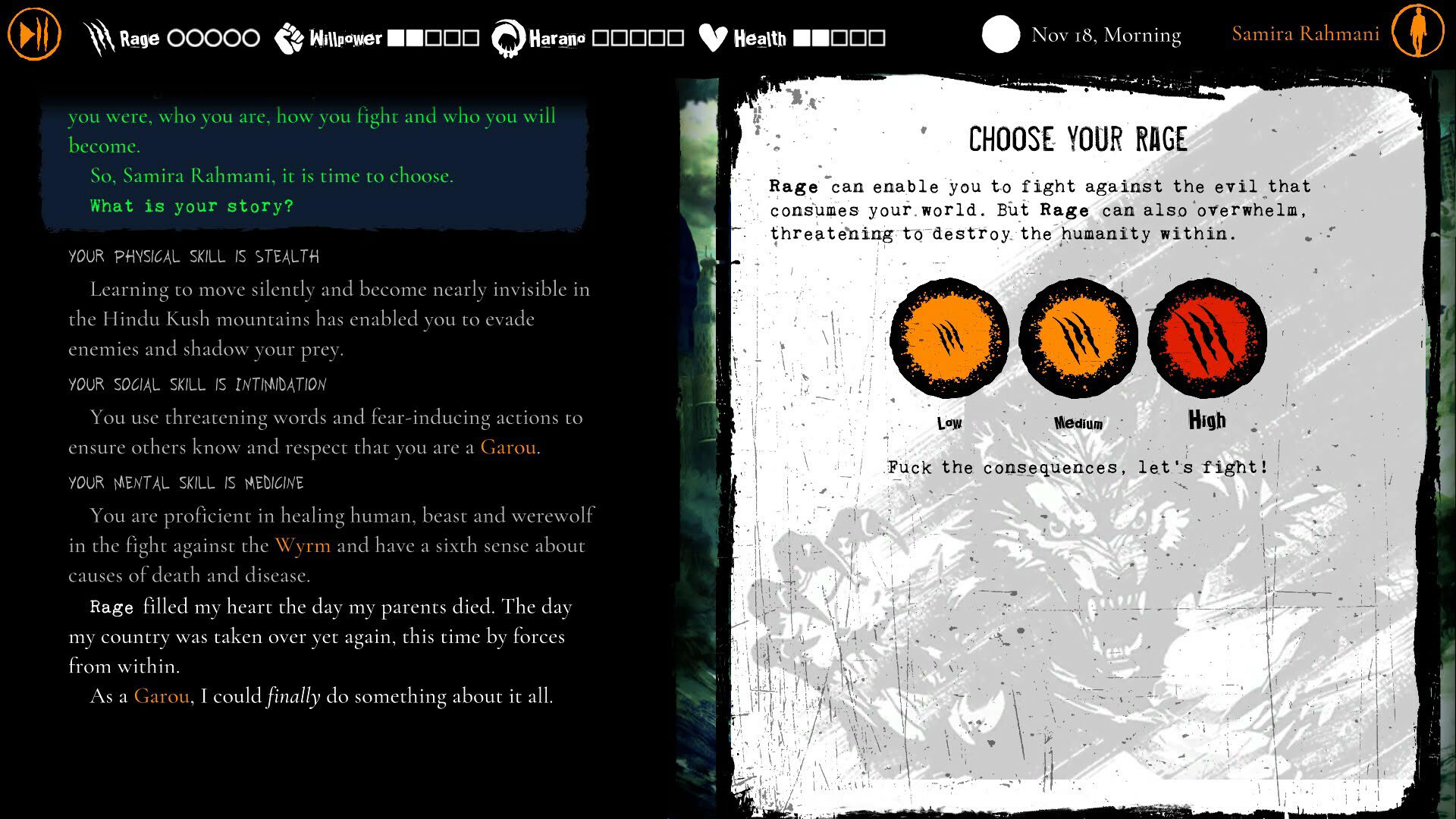 Screenshot for Werewolf: The Apocalypse - Purgatory