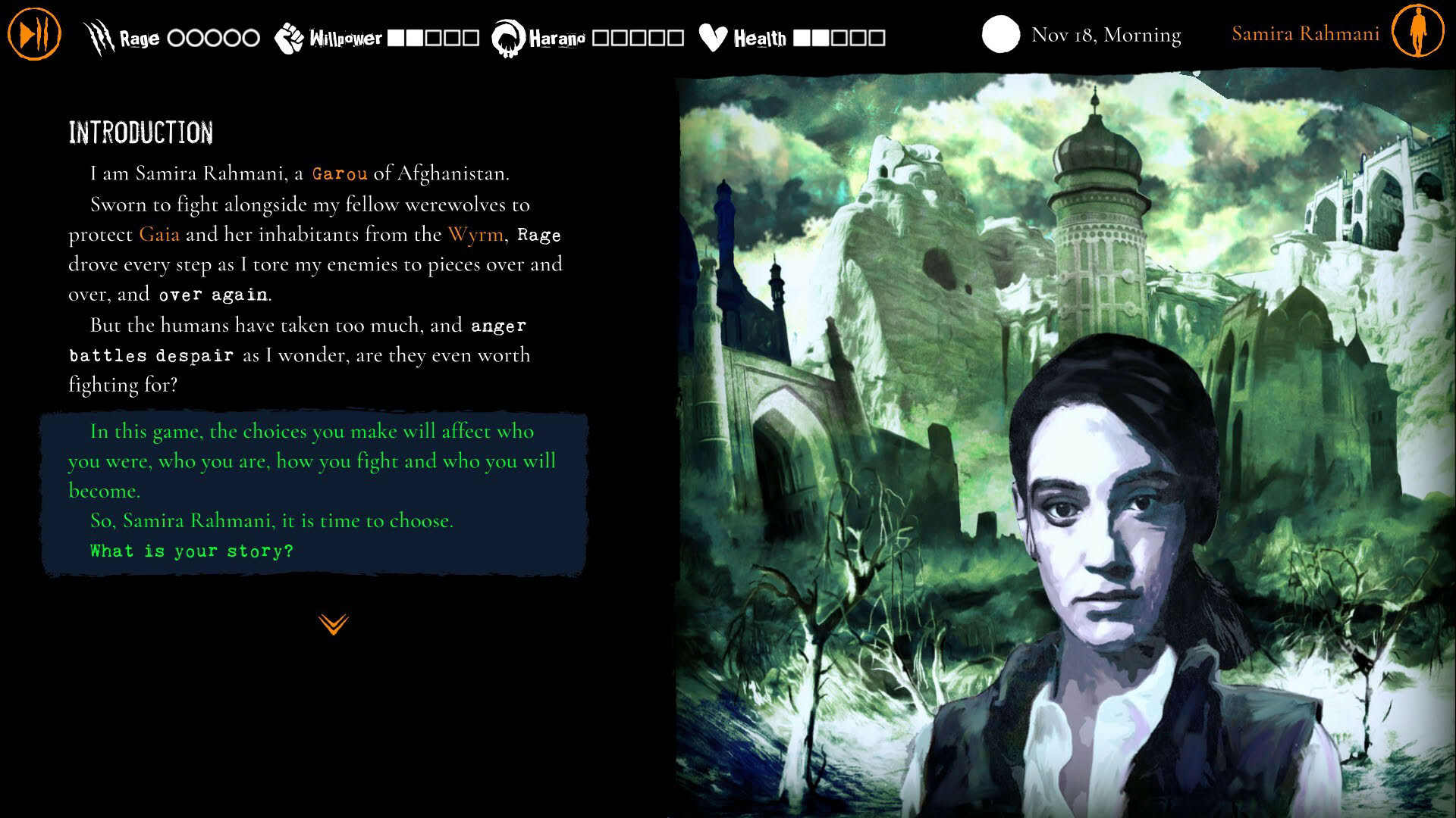 Screenshot for Werewolf: The Apocalypse - Purgatory