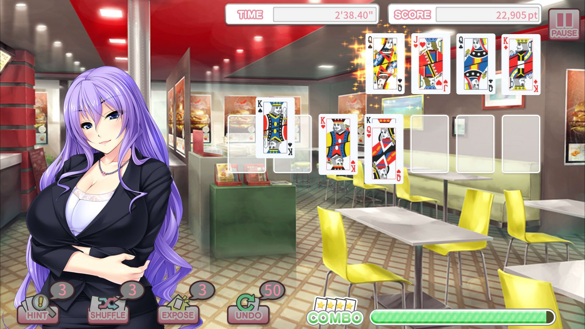 Screenshot for Pretty Girls Klondike Solitaire Plus