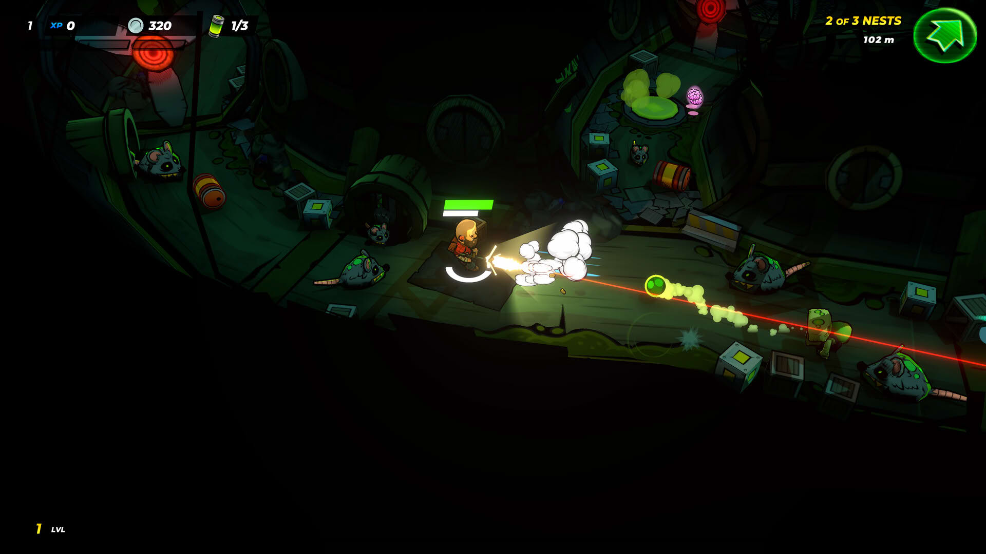 Screenshot for Bullets & Brains