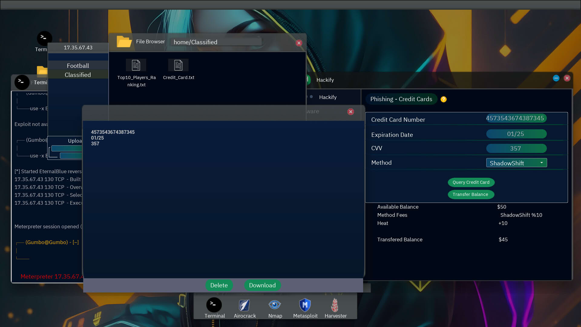 Screenshot for Anonymous Hacker Simulator