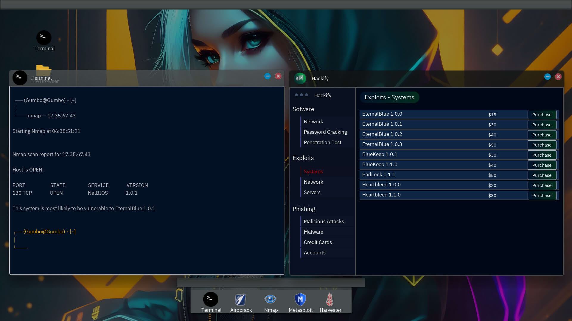 Screenshot for Anonymous Hacker Simulator