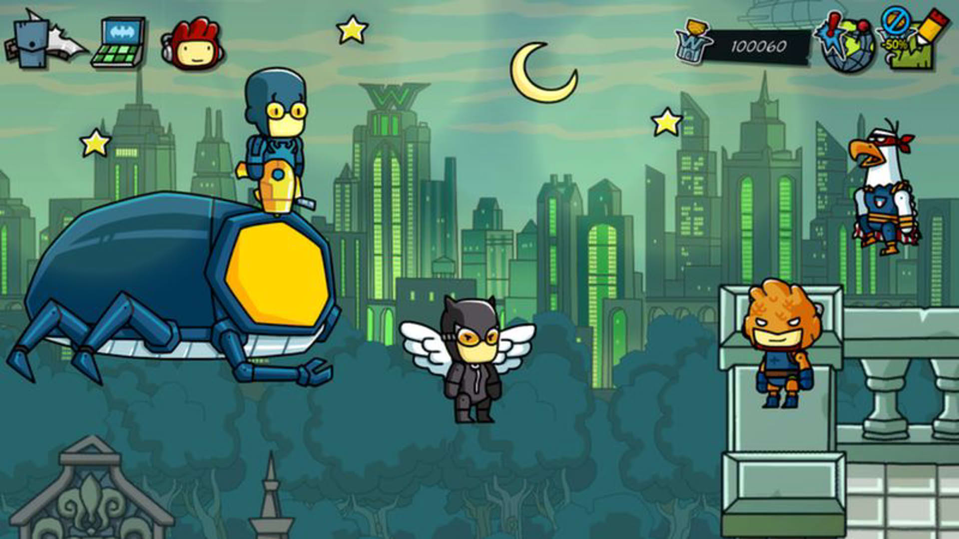 Screenshot for Scribblenauts Unmasked: A DC Comics Adventure