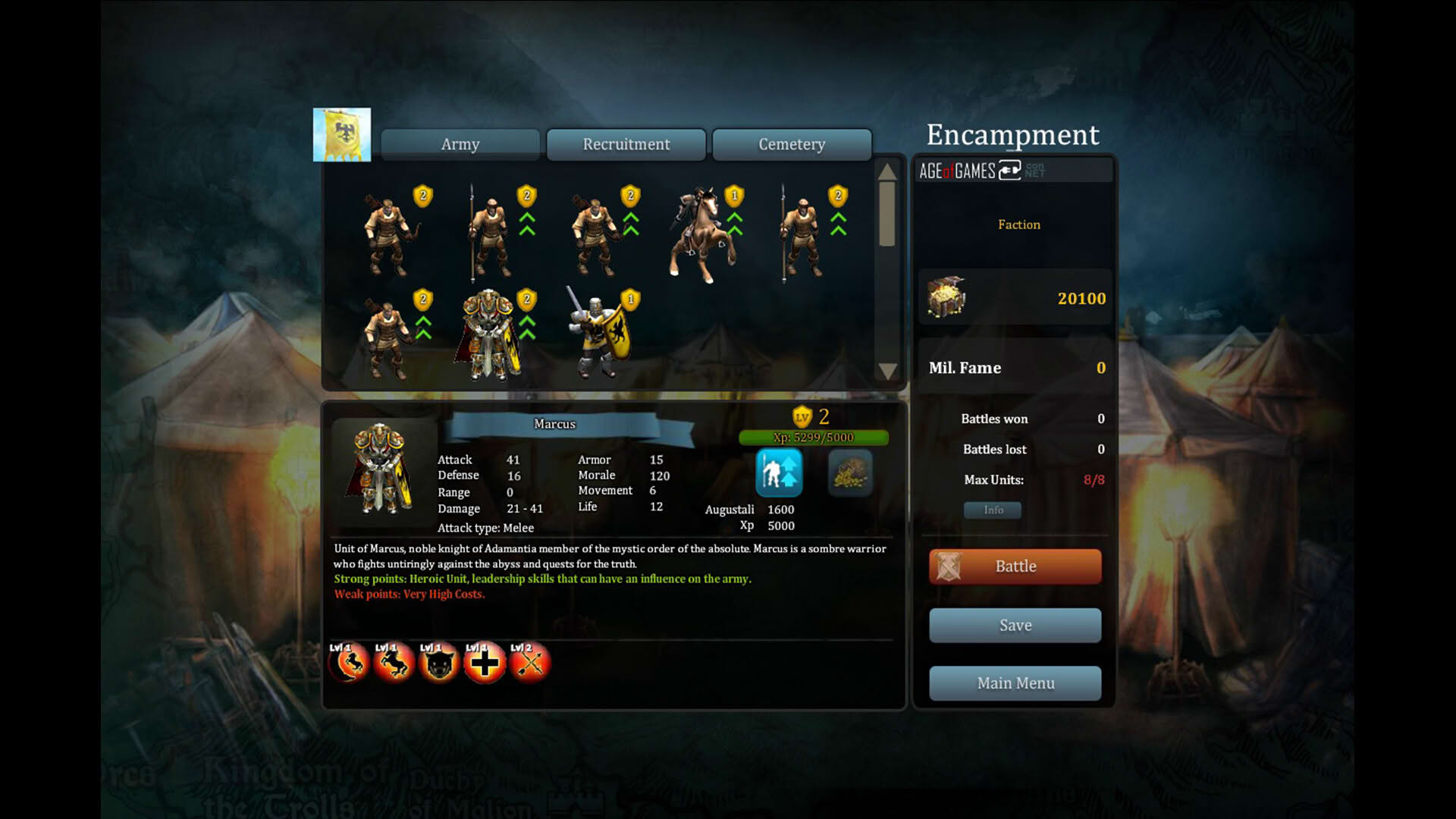 Screenshot for Fantasy Kommander: Eukarion Wars