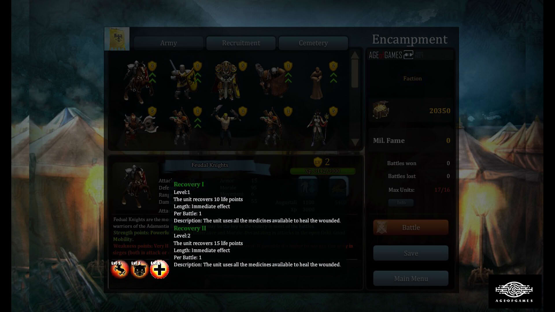 Screenshot for Fantasy Kommander: Eukarion Wars
