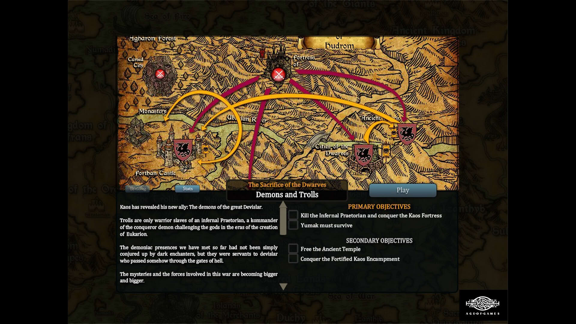 Screenshot for Fantasy Kommander: Eukarion Wars