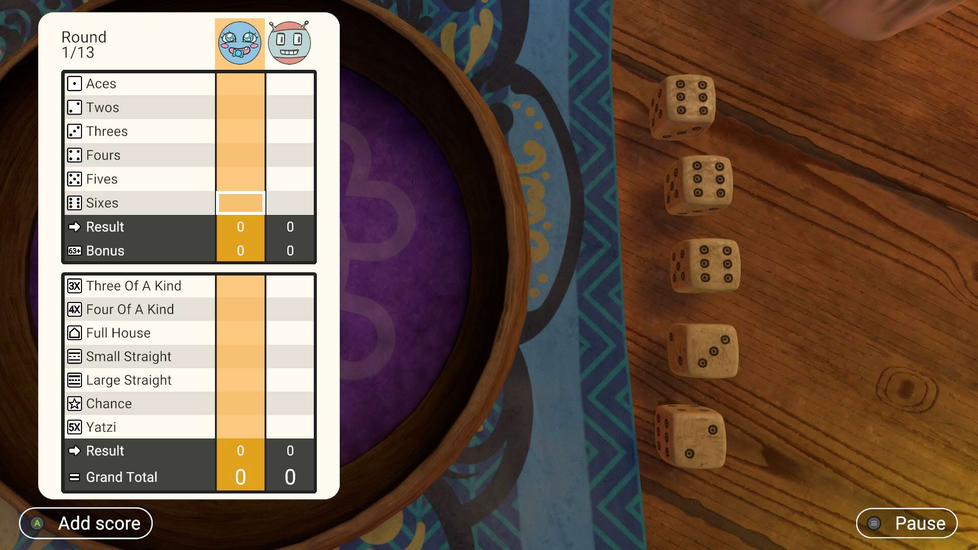 Screenshot for Yatzi